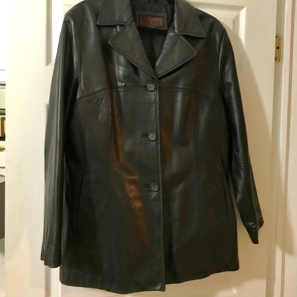 Butter Soft Genuine Black Leather Siena Jacket XL